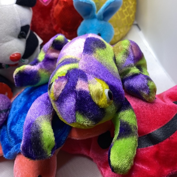 Bundle of Small Plush Toys Stuffed Animals Panda Frog Turtle Star Bunny Fish - Picture 5 of 11